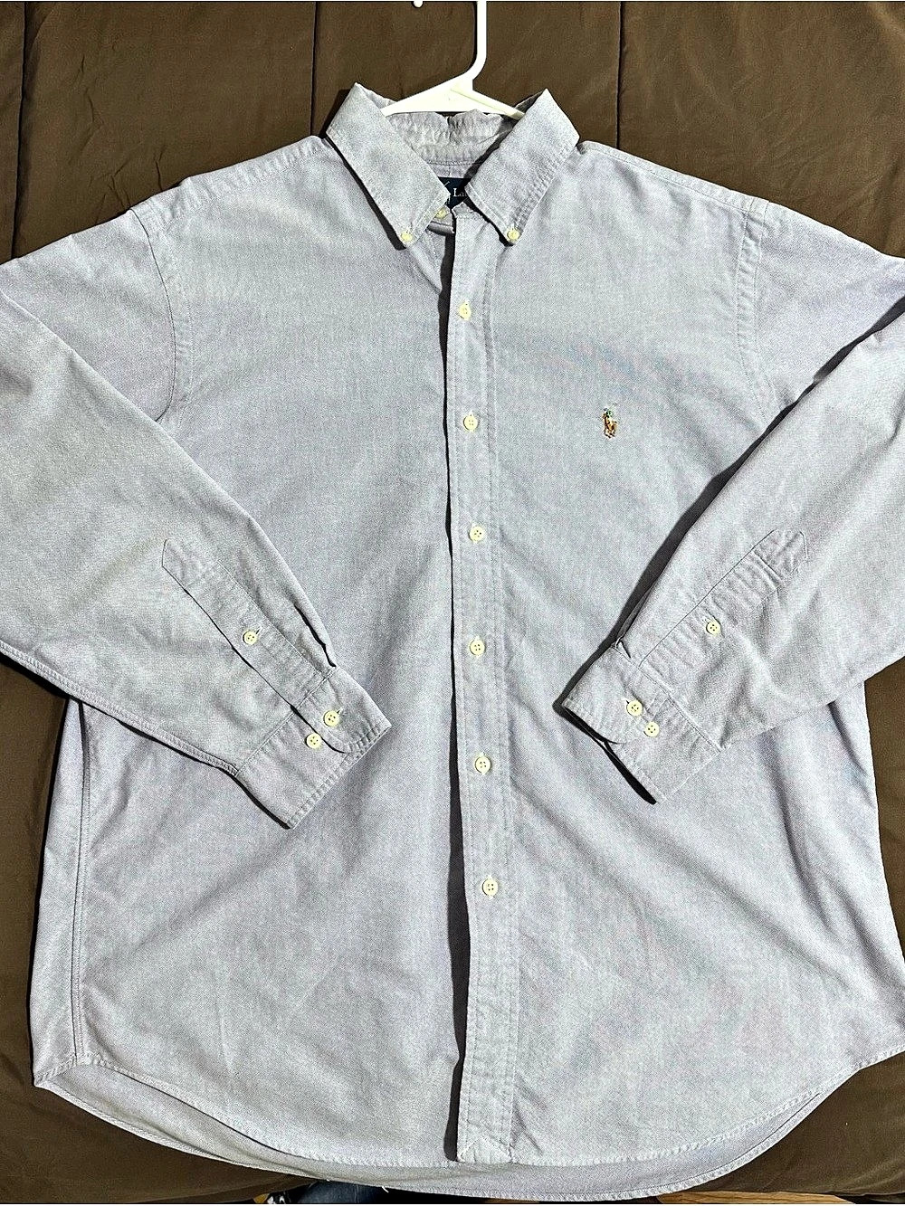 Ralph Lauren Classic Fit Button Down Shirt Purple Large